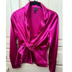 Hot pink long sleeve top